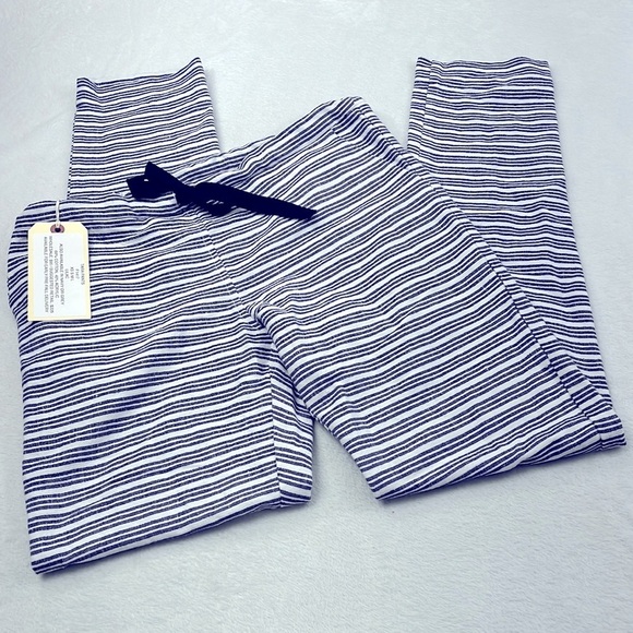 NEW Lemlem S Cotton Blend Handwoven Knit Pants, Pockets, Adjustable Waist Purple - Picture 1 of 16